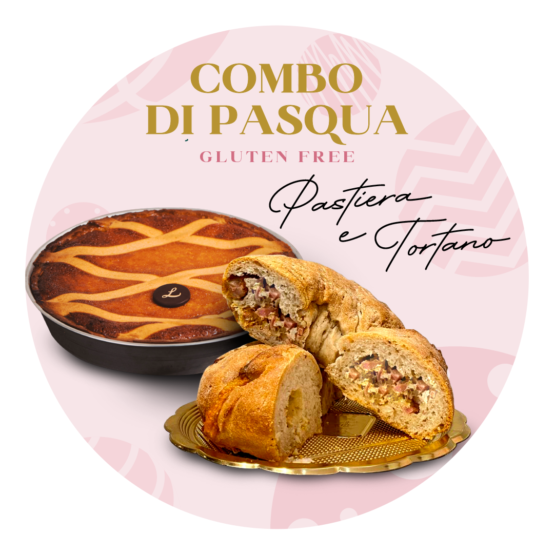 Combo di Pasqua Senza Glutine: Pastiera e Tortano napoletano